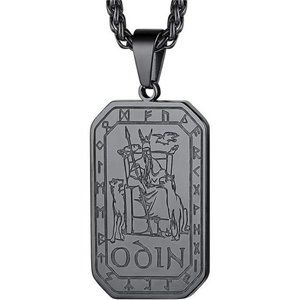 Norse Viking Spear Head Necklace,Vintage Nordic Amulet Pendant Stainless Steel